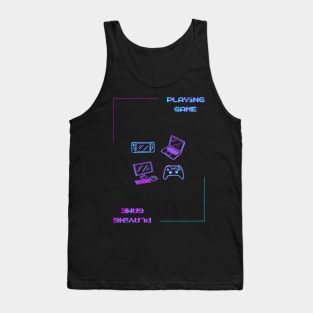 Pixel Art Gamer Themed Tank Top